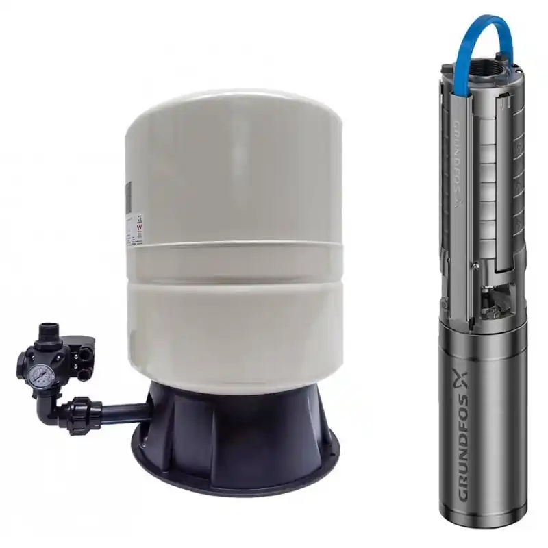 Grundfos Tauchpumpe SP 2A-18 + Hauswasserwerk 60 l + 30 m Kabel 98163256 Sofort Bestellen