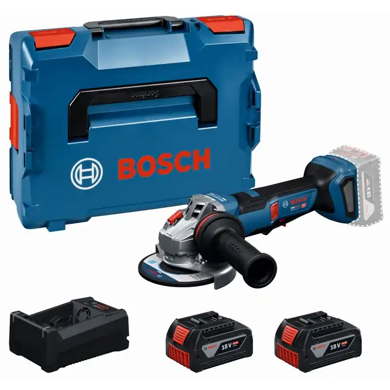 BOSCH GWS18V-11PS PROFESSIONAL Winkelschleifer, 2× 5,0 Ah, L-BOXX 06019N4302 Nur Für Kurze Zeit