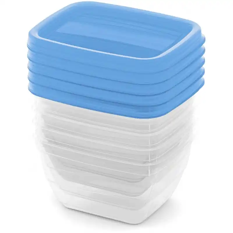 CURVER VEDO 5x0,25L Frischhaltedosen-Set 11 x 9 x 6 cm, blau 03844-051 Neue Kollektion
