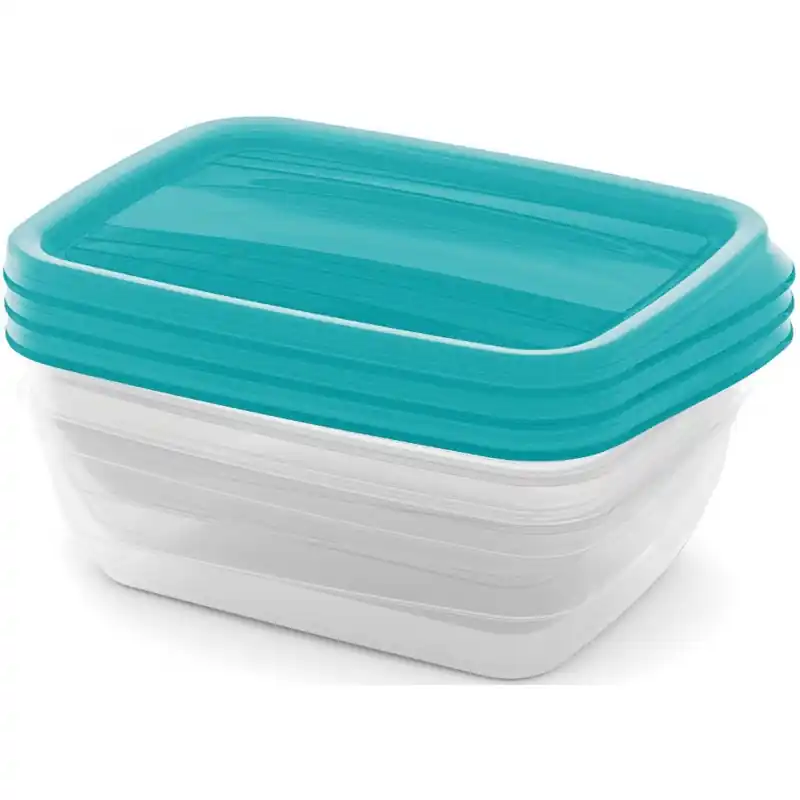 CURVER VEDO 3x1L Frischhaltedosen-Set 20 x 14 x 6 cm, hellblau 03505-051 Nur Für Kurze Zeit