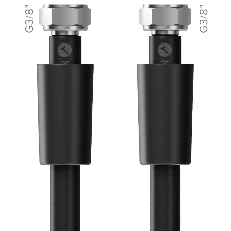 MERABELL Aqua Profi BLACK Schlauch für WC,35cm G3/8"–G3/8"M0078 Ausverkauf
