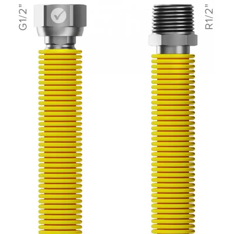 MERABELL Gas Flexi Schlauch,75-150cm R1/2" – G1/2"M0027 Sofort Bestellen
