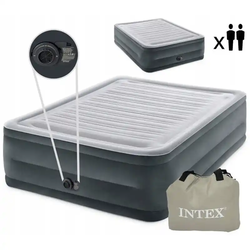 Kracherpreis ABVERKAUF INTEX Aufblasbares Bett Comfort-Plush Queen 152x203x56cm 64418ND GETESTET