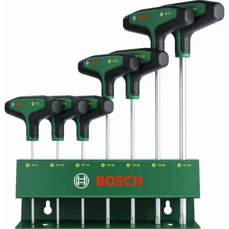 Bestpreis BOSCH Torx-Schraubendreher-Set mit T-Griff 7-teilig 1600A039J2