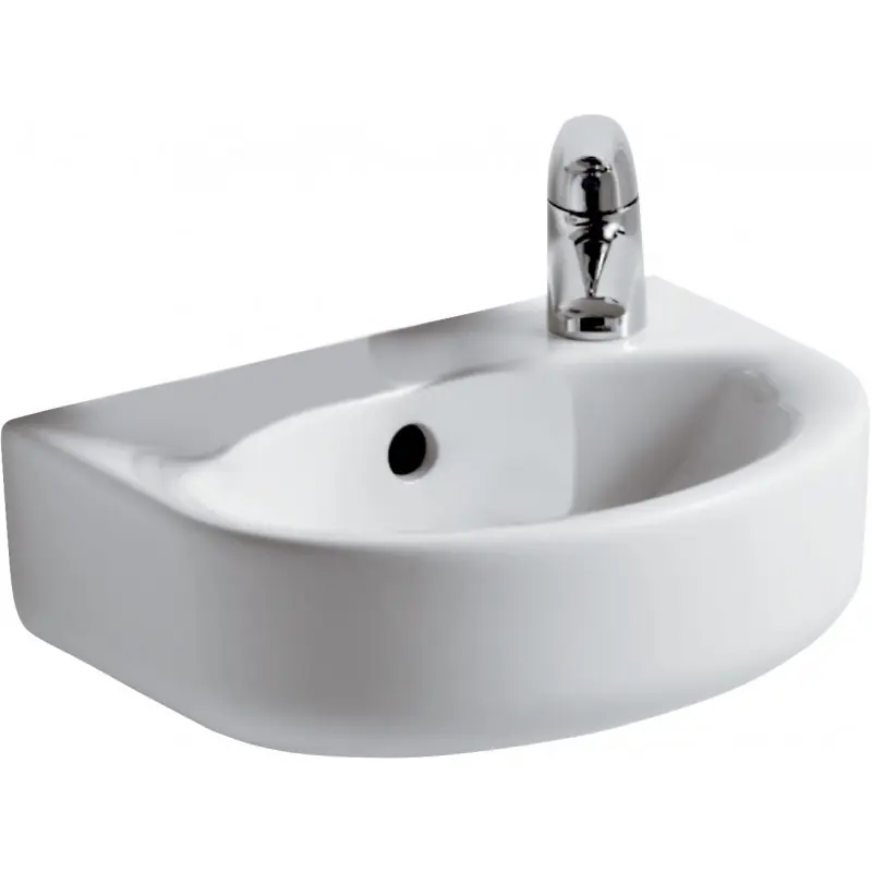 Garantierte Lieferung IDEAL Standard Connect Arc Waschtisch mit rechtem Hahnloch, 35 × 26 cm E791301
