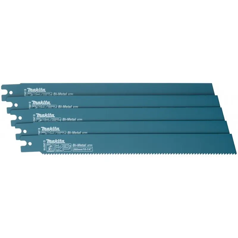Makita E-26216 BiM Sägeblatt 260 × 1,6 mm, 8Z, 5 Stück Spezial JR003G Expressversand