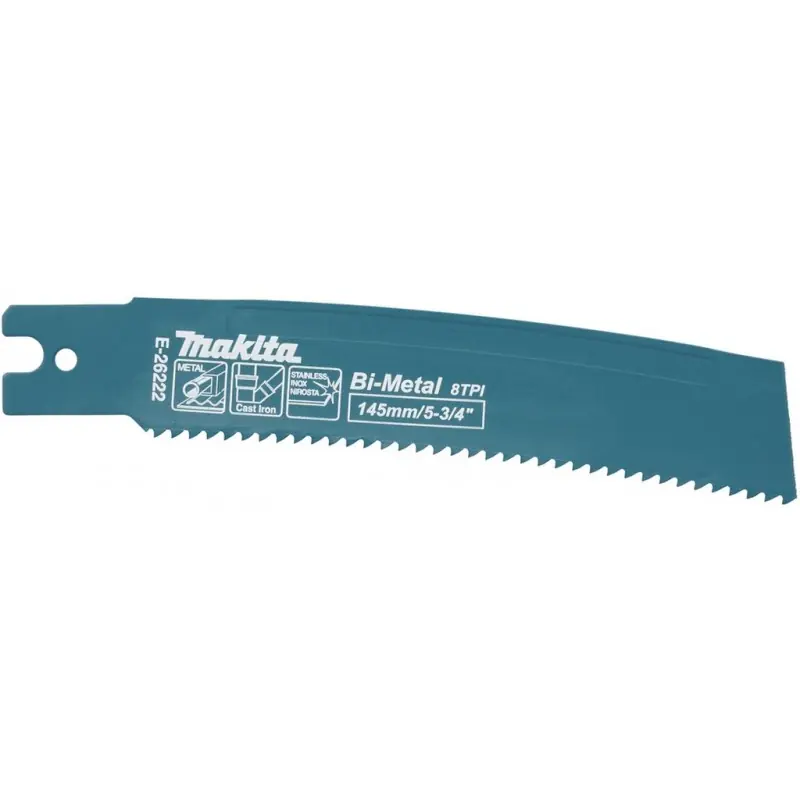 Abverkauf Makita E-26222 Gebogenes BiM Sägeblatt 145 × 1,6 mm, 8Z, 5 Stück Spezial JR003G