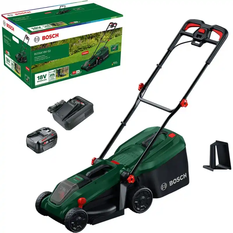 BOSCH ROTAK18V-32 Akku-Rasenmäher 1x4,0Ah 06008B9P00 Saisonangebot