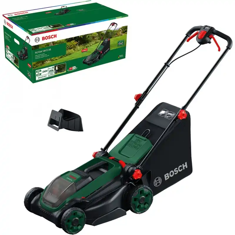 BOSCH ROTAK18V2-38 Akku-Rasenmäher 06008B9M01 Schneller Versand