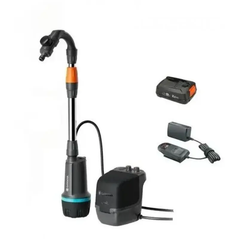 Mega-Angebot Gardena ComfAuto 2600 18V P4A Akku-Regenfasspumpe, (1x2,5Ah) 14604-20