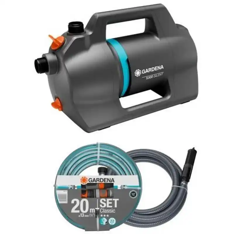 Neue Ware Gardena 5000 Silent Gartenpumpe - set (5100 l/h / 3,7 bar) 09081-20