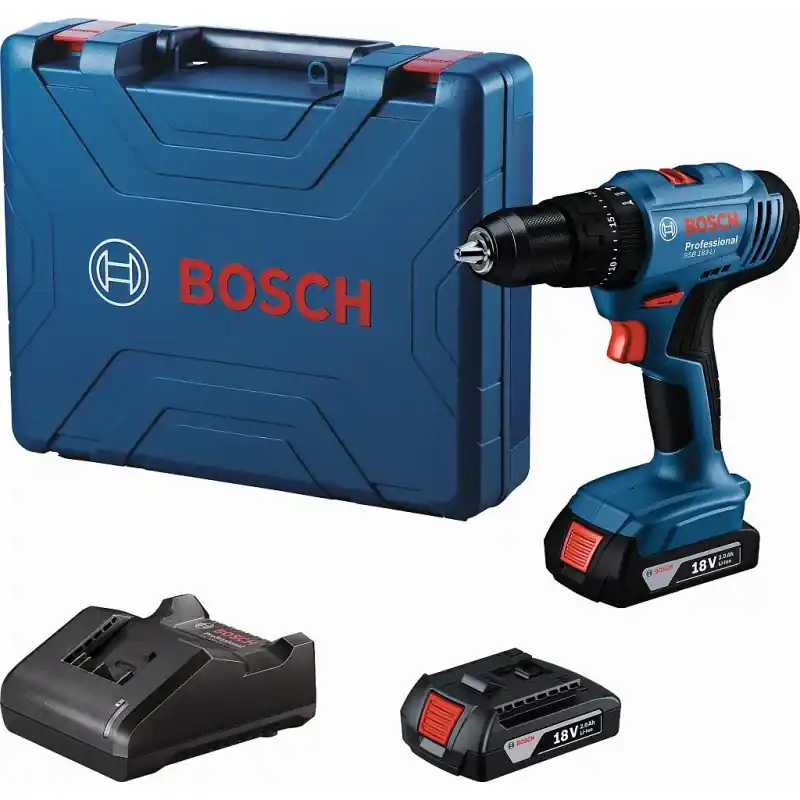 Schneller Versand BOSCH GSB 183-LI PROFESSIONAL Akku-Schlagbohrschrauber, 2 × 2,0 Ah 06019K9100