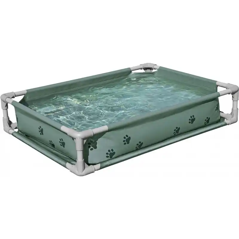 Expressversand BESTWAY My First Frame Pool Pfote für Haustiere mit 2 in 1 Design 102 x 74 x 20 cm 561RG