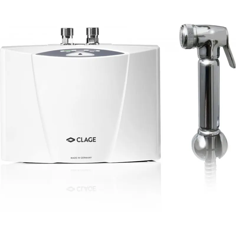 Neu CLAGE MCX 4 HS Durchlauferhitzer mit Bidet-Brause 4,5 kW 230 V 1500-15014