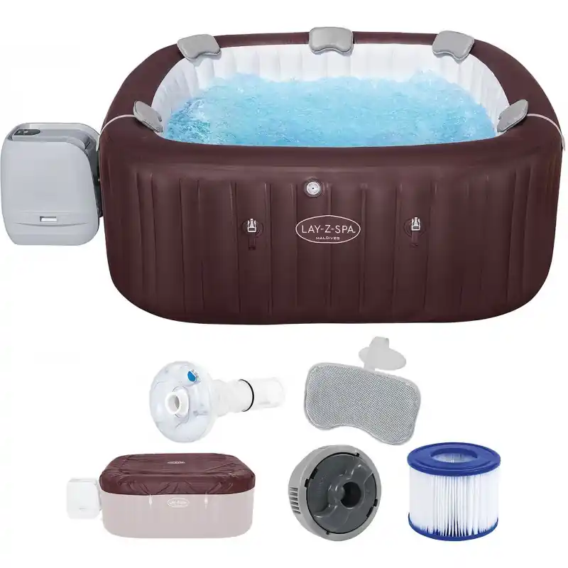 BESTWAY Lay-Z-Spa Maldives HydroJet Pro Whirlpool, 201 x 201 x 80 cm, für 7 Personen 6001U Ausverkauf