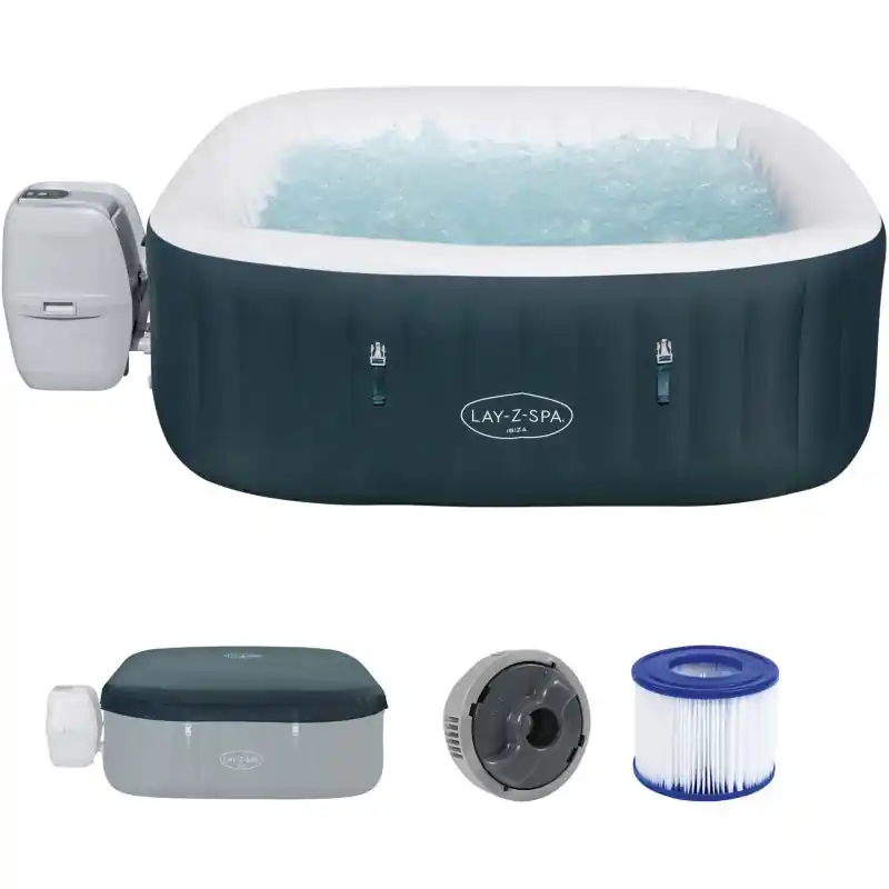 Online Kaufen BESTWAY Lay-Z-Spa Ibiza AirJet Energiespar Whirlpool, 180 x 180 x 66 cm, 4 Personen 6002U