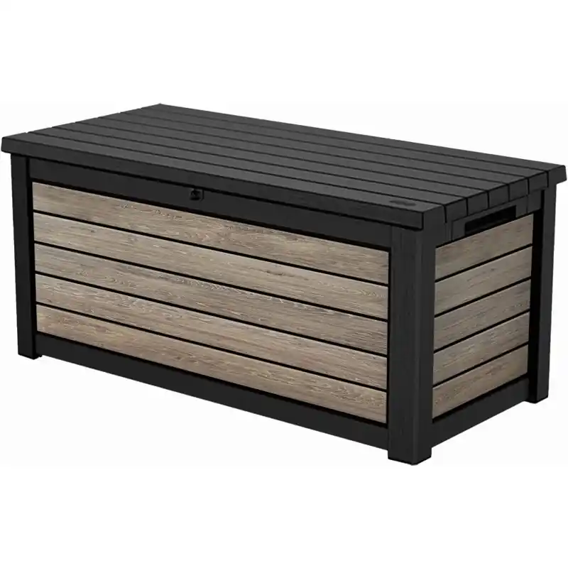 Markenprodukt KETER DECO 630L Aufbewahrungsbox, 155 x72 x 69,5 cm, ashwood 17213823