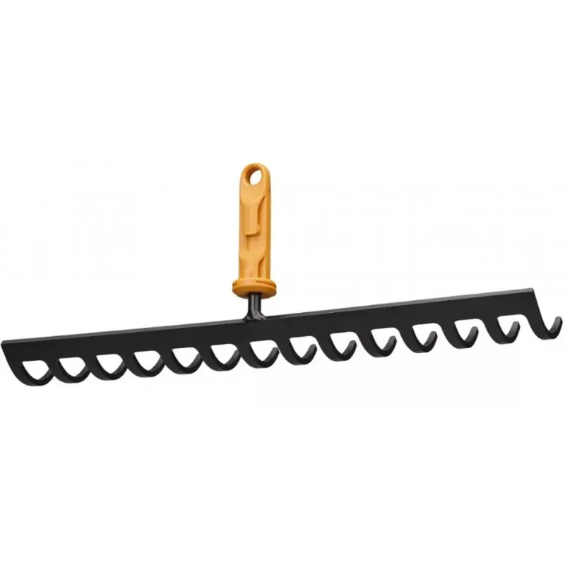 Fiskars OneClick Metallrechen 14 Zinken (35,9 cm) 1080677 Schneller Versand