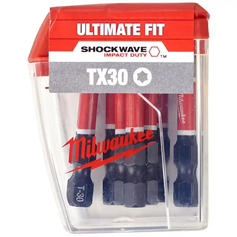 Geprüft Milwaukee Shockwave Schraubbits TX30 50 mm- 10 Stk.4932471574