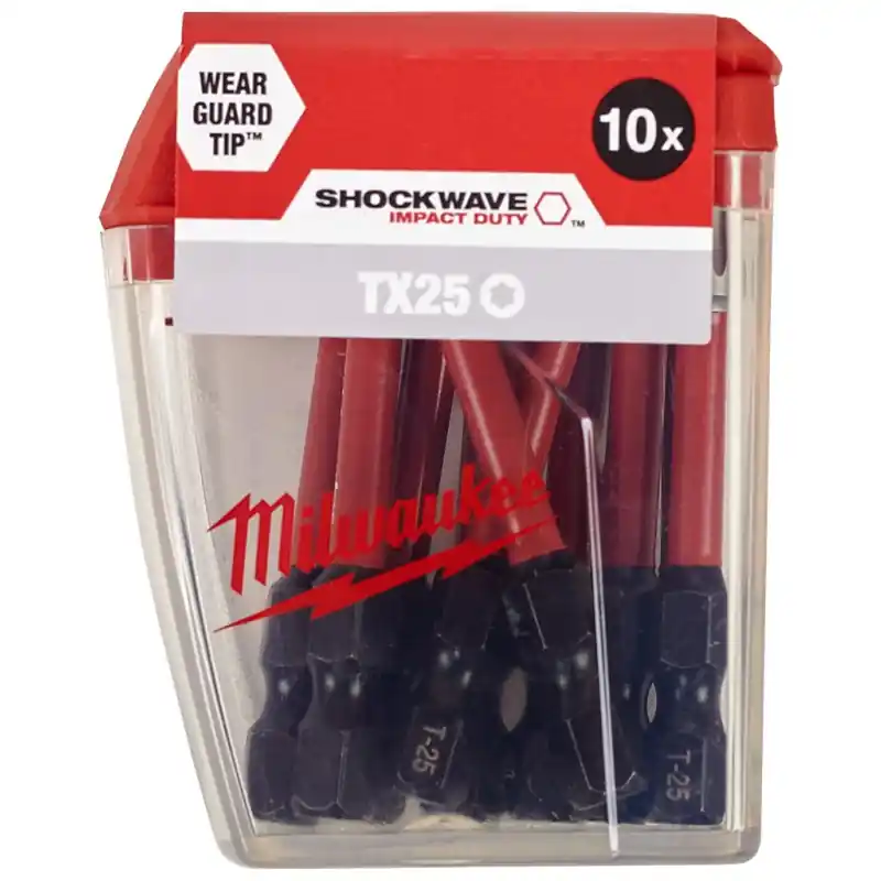 Milwaukee Shockwave Schraubbits TX25 50 mm – 10 Stk. 4932430882 Direkt Vom Hersteller