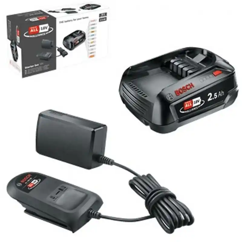 BOSCH Starter-Set 18V Alliance - 1× Akku 2,0 Ah, Ladegerät 1600A02CK7 Finale Aktion