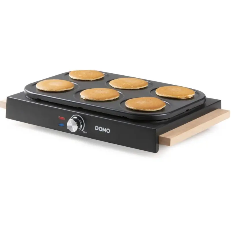 Günstig DOMO Elektrischer Pancake-Maker für 6 Pancakes DO8717PN
