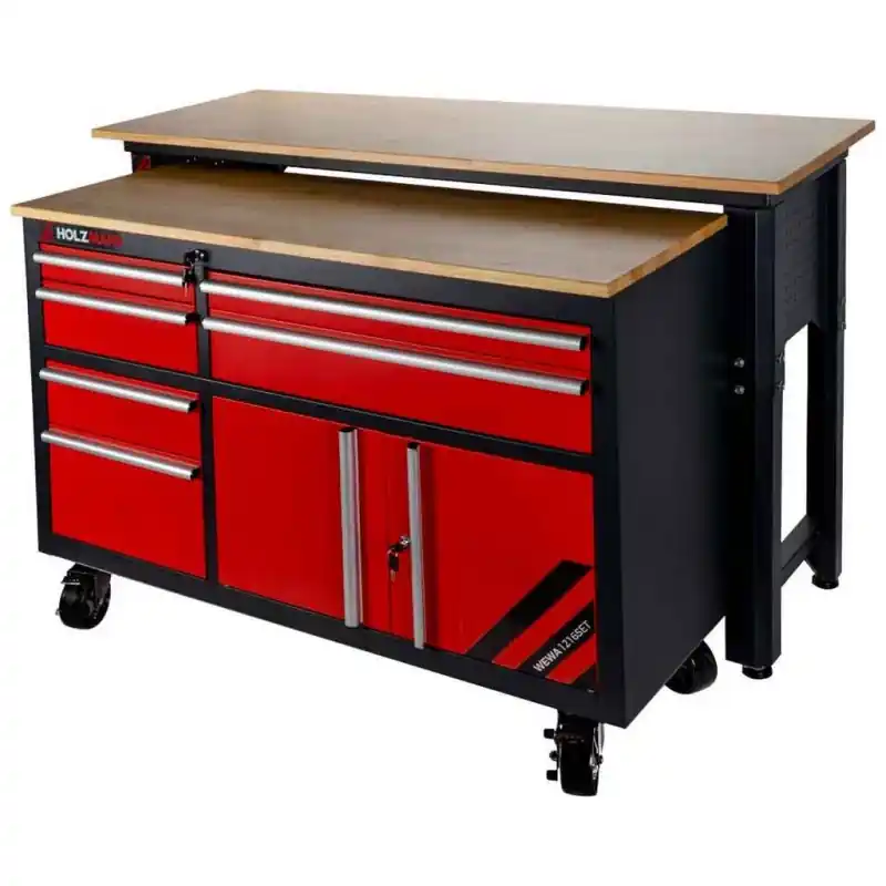 Holzmann Werkbank Werkstattwagen SET (400kg) WEWA1216SET Abverkauf