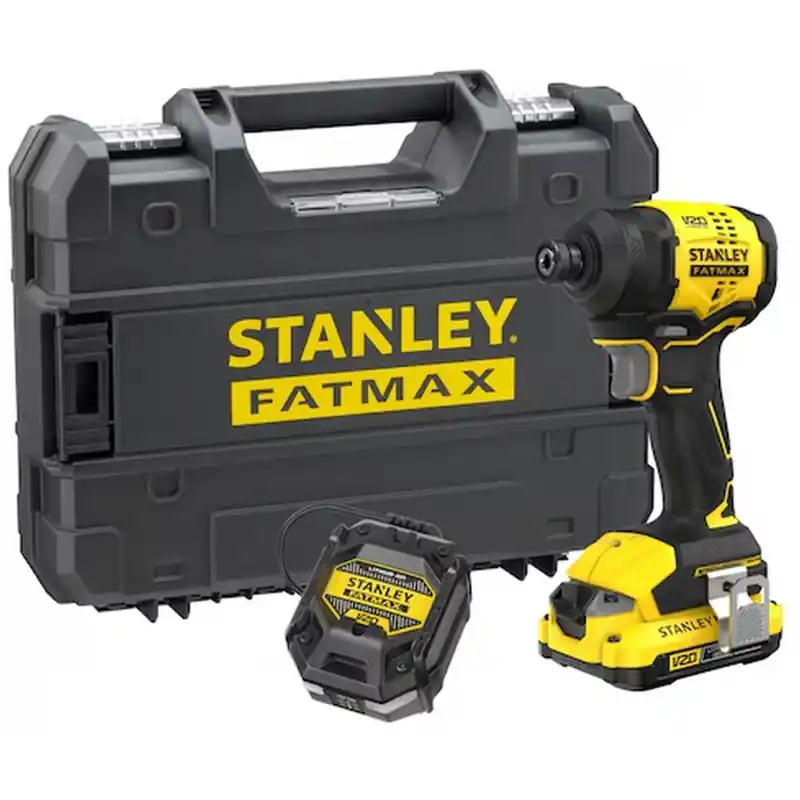 Stanley SFMCF811D1T-QW FatMax V20 Bürstenloser Akku-Schlagschrauber 1/4" (18V/1x2,0Ah) Preiswert