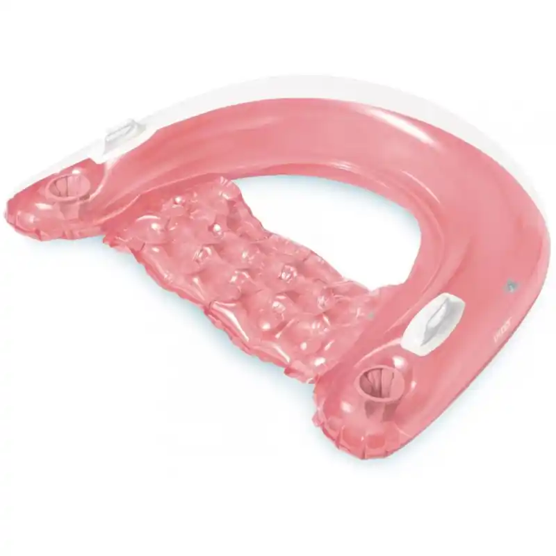 Saisonangebot INTEX Sit ‘n Float Aufblasbarer Wassersitz mit Griffen, rosa 58859EU