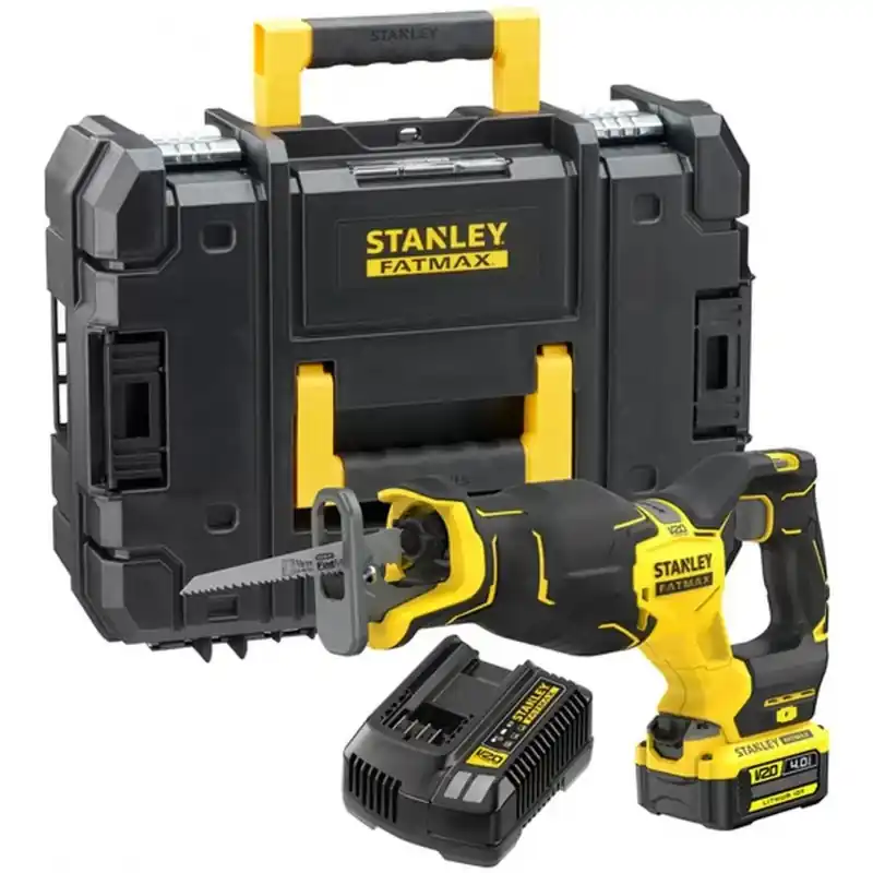 Stanley SFMCS311M1T-QW FatMax V20 Bürstenlose Akku-Säbelsäge (18V/1x4,0Ah), Koffer Preis Gesenkt