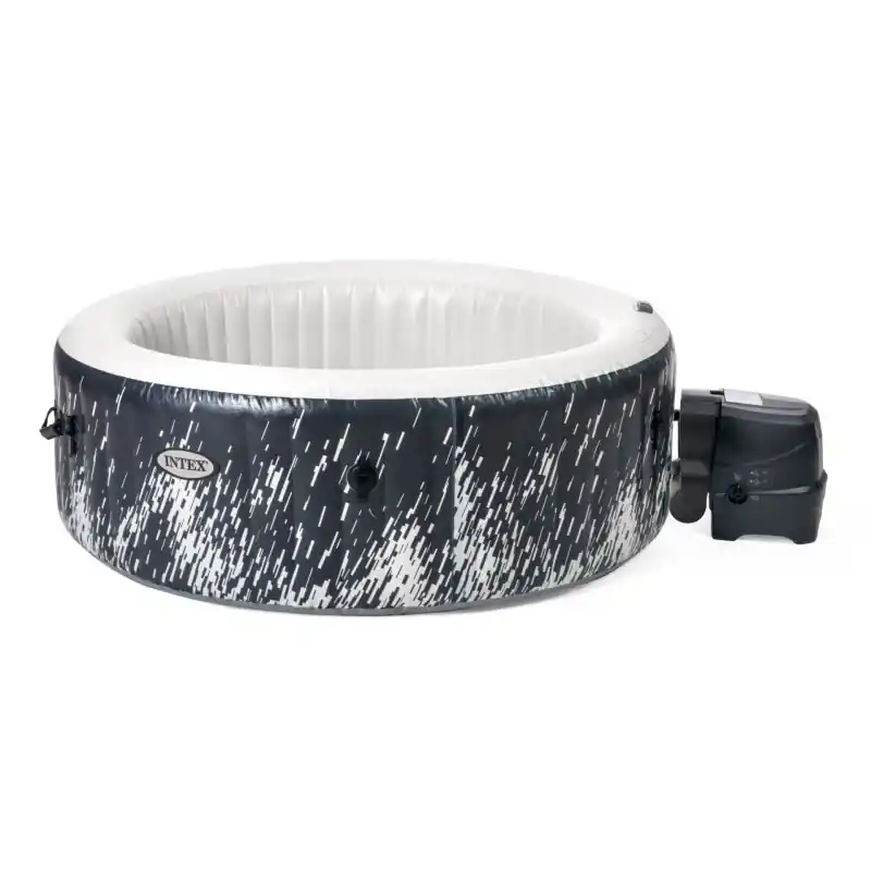 INTEX PureSpa Glow Deluxe Bubble Whirlpool für 4 Personen S2 28494NP Echt