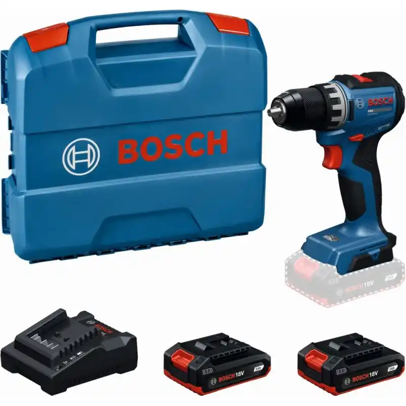 BOSCH GSR18V-52 PROFFESIONAL Akku-Bohrschrauber, 2x 2,0Ah, L-Case 06019S0025 Geprüft