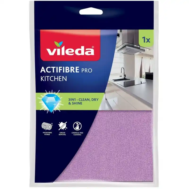 Geprüft VILEDA Actifibre Mikrofaser-Küchentuch 1 Stk. 183303