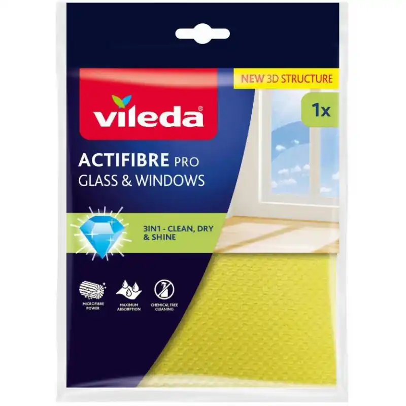 Saisonangebot VILEDA Actifibre Mikrofasertuch für Fenster 1 Stk. 183298