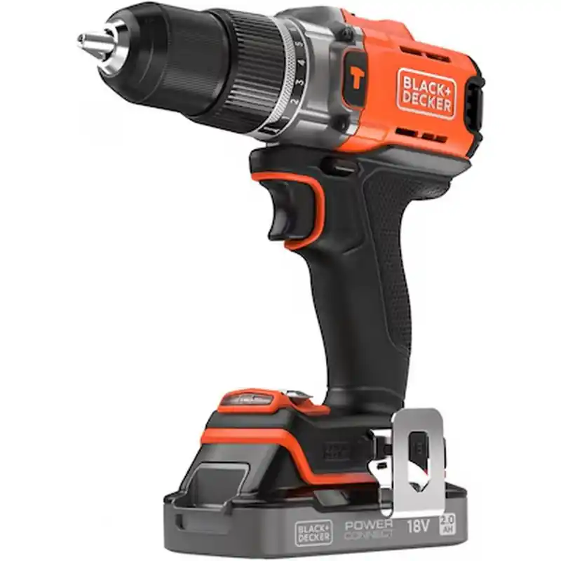 Black Decker BCD383D1XC-QW Akku-Schlagbohrschrauber (45Nm/18V/1x2,0Ah) Versand Am Gleichen Tag
