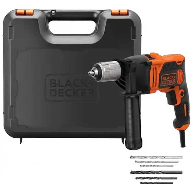 Solange Der Vorrat Reicht Black Decker BEH850K-QS Schlagbohrmaschine (850 W/13 mm), Koffer