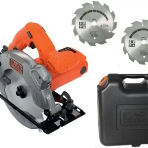 Black Decker CS1250LKA-QS Handkreissäge (190mm/1250W), 2x Sägeblatt und Koffer Direktkauf