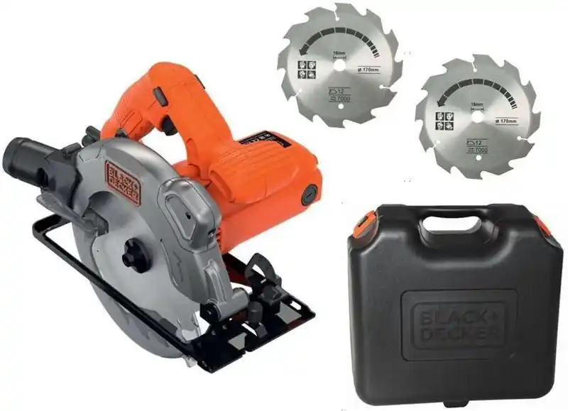 Black Decker CS1250LKA-QS Handkreissäge (190mm/1250W), 2x Sägeblatt und Koffer Direktkauf