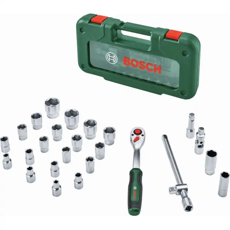 Günstig BOSCH 26-teiliges Ratschen-Set 1/2” 1600A039J7
