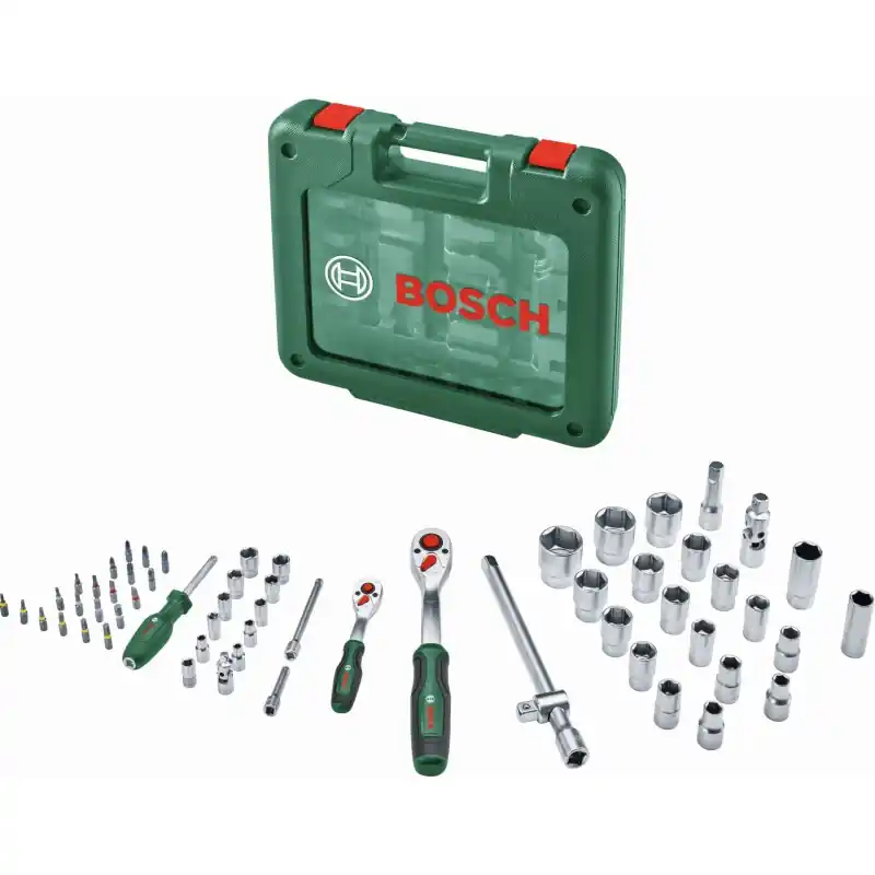 Letzte Chance BOSCH 1/4"- + 1/2"-Ratschen-Set 60-teilig 1600A039J8