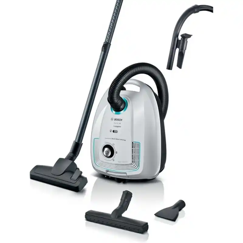 Highlight Bosch Serie 4 Staubsauger mit Beutel Weiß BGB38HYG1