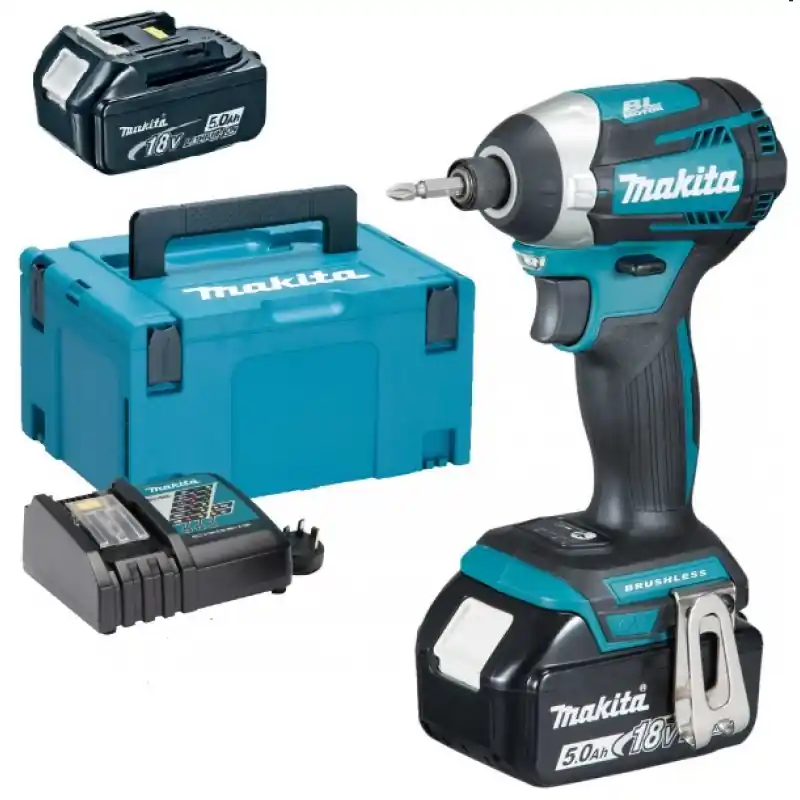 Solange Der Vorrat Reicht ABVERKAUF Makita DTD154RTJ Akku-Schlagschrauber 1/4" LIion(2x18V/5,0Ah)BESCHÄDIGTER KOFFER