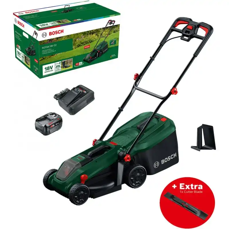 BOSCH ROTAK18V-32 Akku-Rasenmäher, zusätzliches Messer 1x4,0Ah 06008B9P02 Kracherpreis
