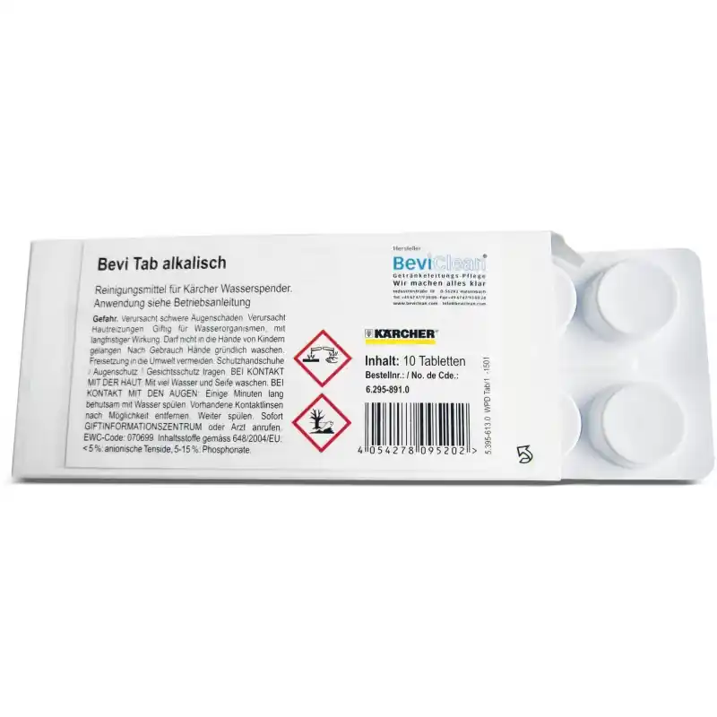 Preiswert Kärcher Bevi Tab alkaline, 10 Tabletten 6.295-891.0