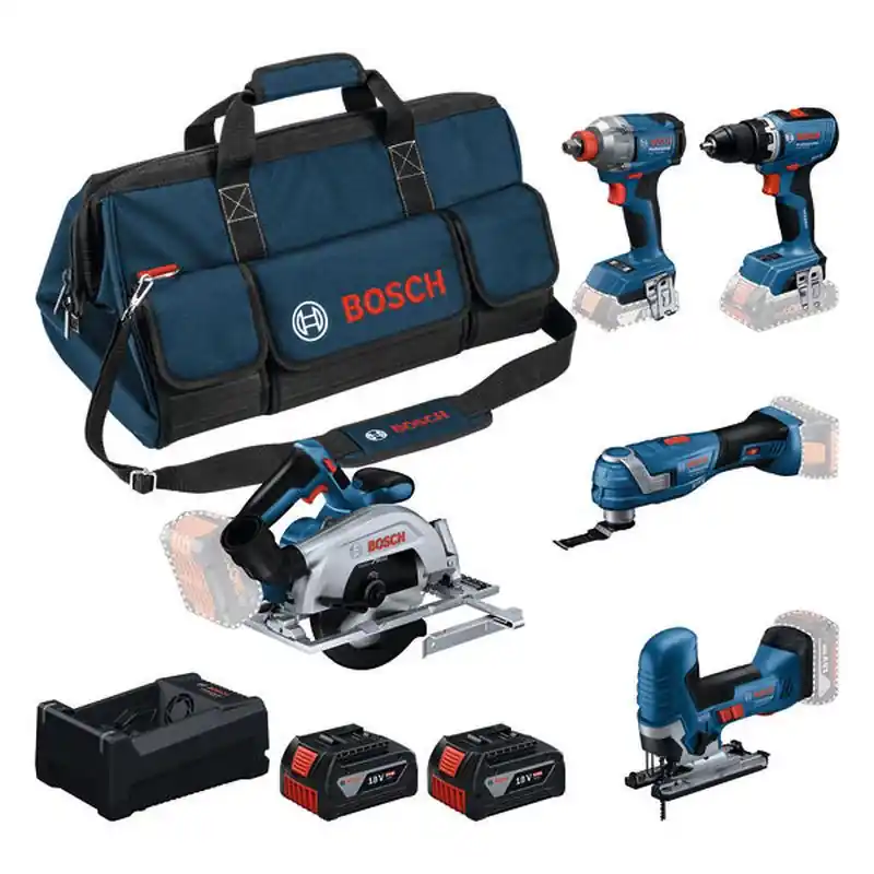 BOSCH Werkzeug-Set PROFESSIONAL GSR + GDX + GKS + GOP + GST + 2× 5,0 Ah 0615A500BV Direktkauf