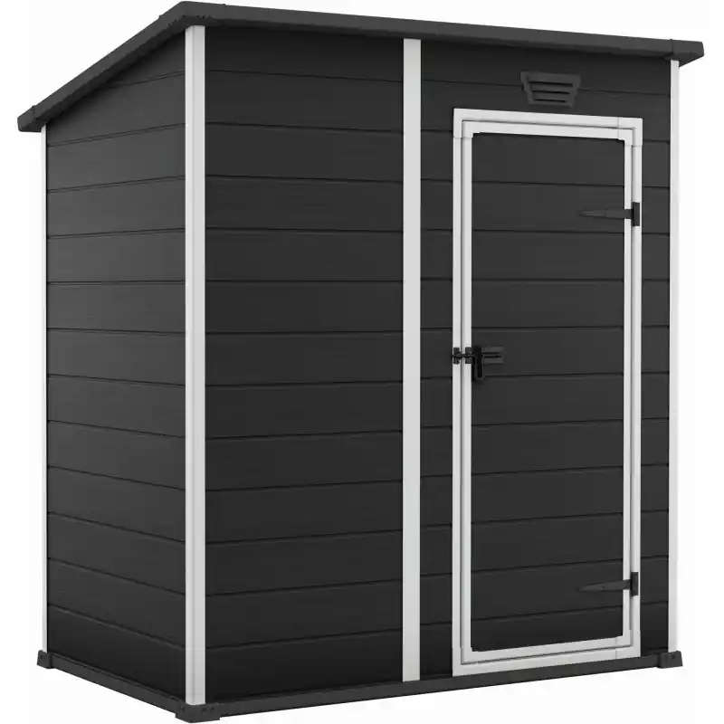 Versand Am Gleichen Tag KETER ESSENTIAL 6 x 4 Gerätehaus, 184 x 112 x 195 cm, dunkelgrau 17214016