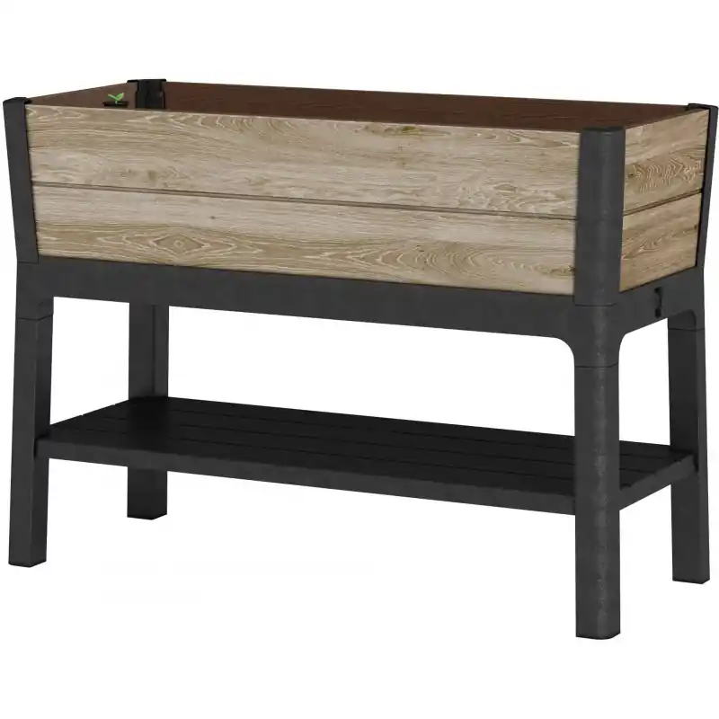 Mega-Angebot KETER DECO ELEVATED GARDEN BED Hochbeet, 113 x 47,5 x 79,8 cm, ashwood 17213340