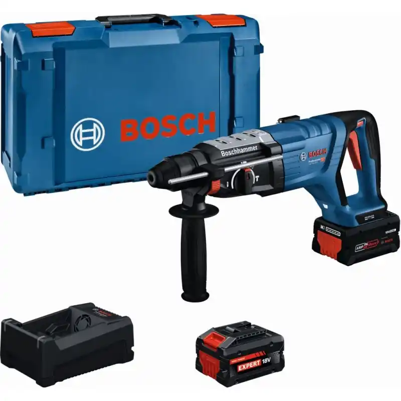 Abverkauf BOSCH GBH 18V-28 D PROFESSIONAL Akku-Bohrhammer mit SDS plus, 2x 5,5Ah, XL-BOXX 0611919005