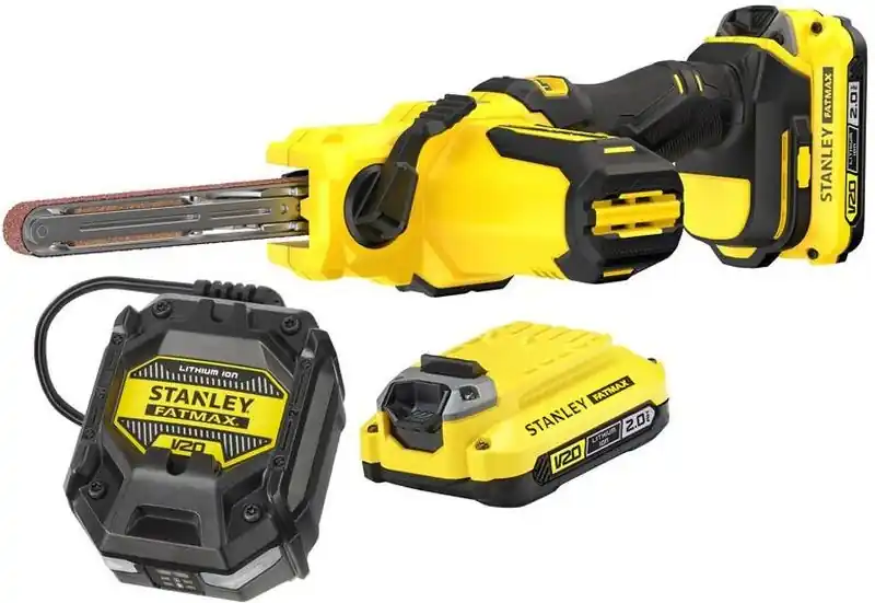 Neue Ware Stanley SFMCE210D2K-QW FatMax V20 Akku-Bandschleifer 13x457mm (18V/2x2,0Ah)