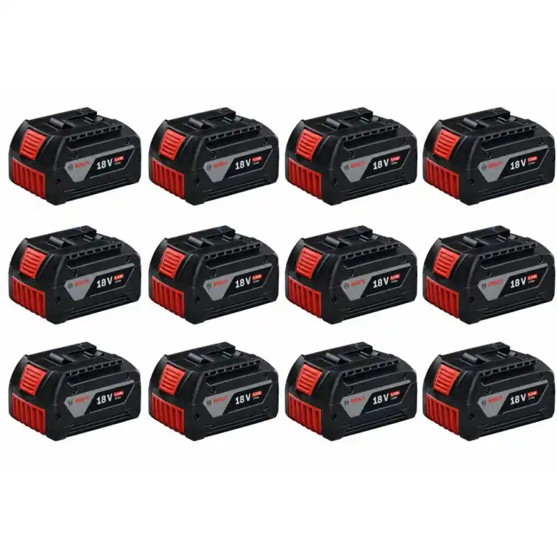 BOSCH GBA PROFESSIONAL 18 V Set mit 12 Akkus 5,0 Ah 0602494003 Nur Heute